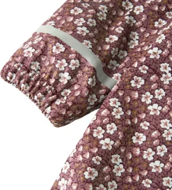 Børn Name It Regndragt m. Fleece - NmfDry10 - Fig m. Blomster