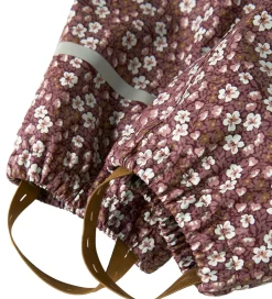 Børn Name It Regndragt m. Fleece - NmfDry10 - Fig m. Blomster