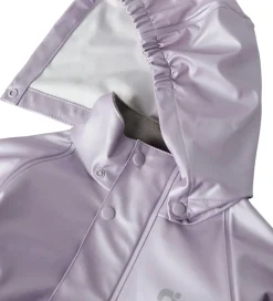 Regntøj*Name It Regntøj m. Seler - NmfDry10 - Metallic - Misty Lilac