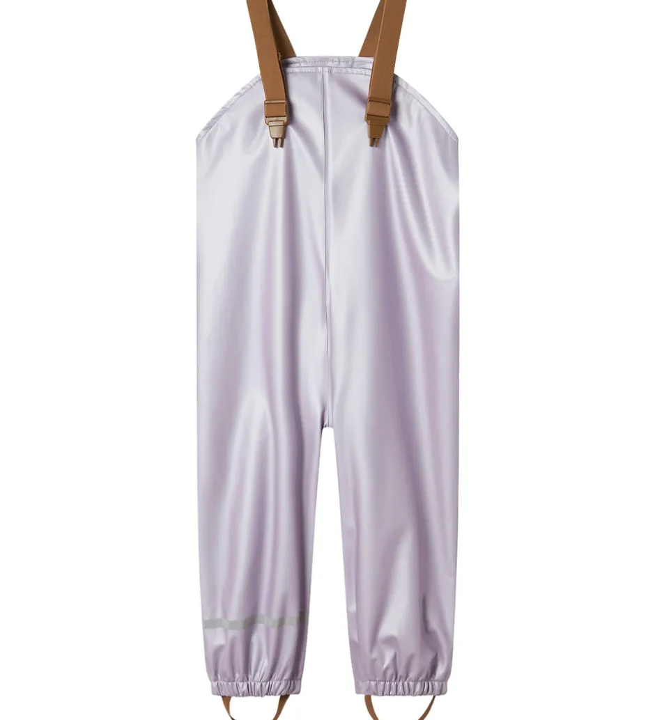 Regntøj*Name It Regntøj m. Seler - NmfDry10 - Metallic - Misty Lilac