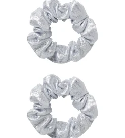 Name It Scrunchies - 2-pak - NkfRiglitter - Silver