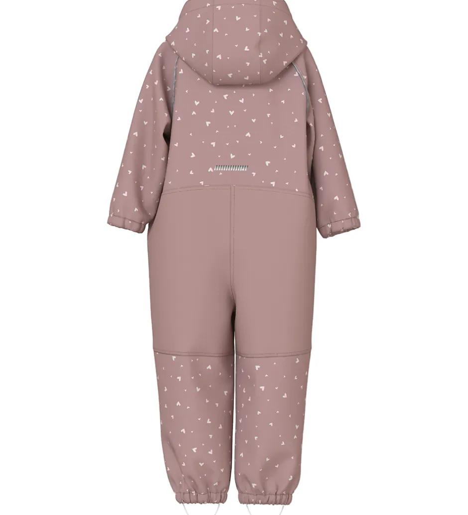 Børn Name It Shoftshelldragt m. Fleece - Noos - NmfAlfa08 - Woodrose/