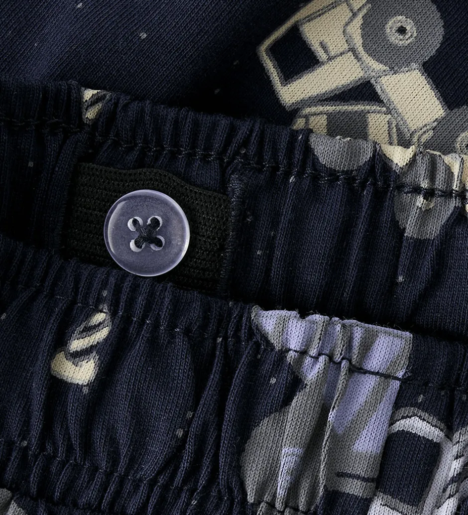 Børn Name It Shortssæt - NmmHector - Infinity/W Navy Blazer