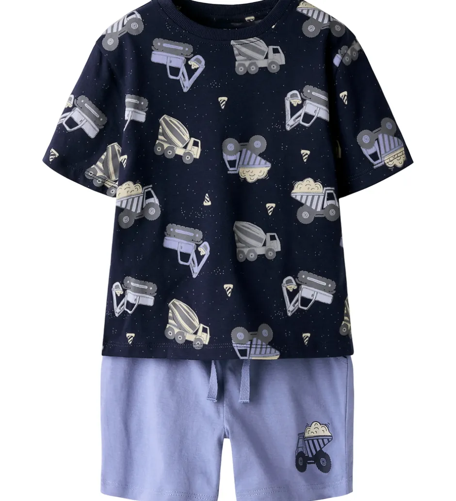 Shorts Og Knickers*Name It Shortssæt - NmmHector - Navy Blazer/W Infinity
