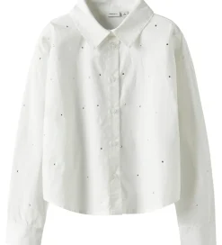 Skjorter*Name It Skjorte - NkfRhing - Bright White/All-Over