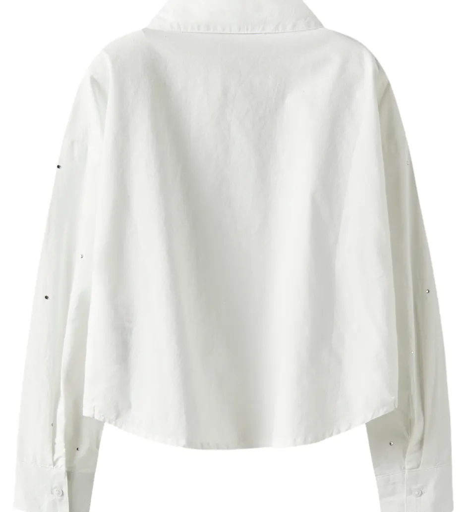 Skjorter*Name It Skjorte - NkfRhing - Bright White/All-Over