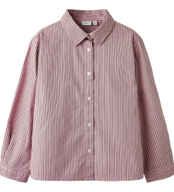 Skjorter*Name It Skjorte - NkfSvala - Keepsake Lilac/Burgundy