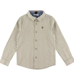 Børn Name It Skjorte - NkmRekid - Island Fossil/Thin Stripe in Delici