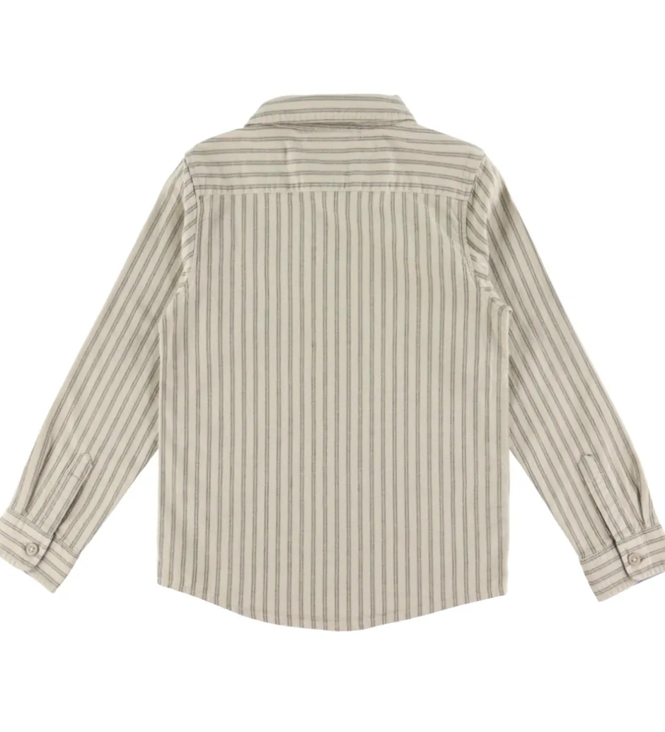 Børn Name It Skjorte - NkmRekid - Island Fossil/Thin Stripe in Delici