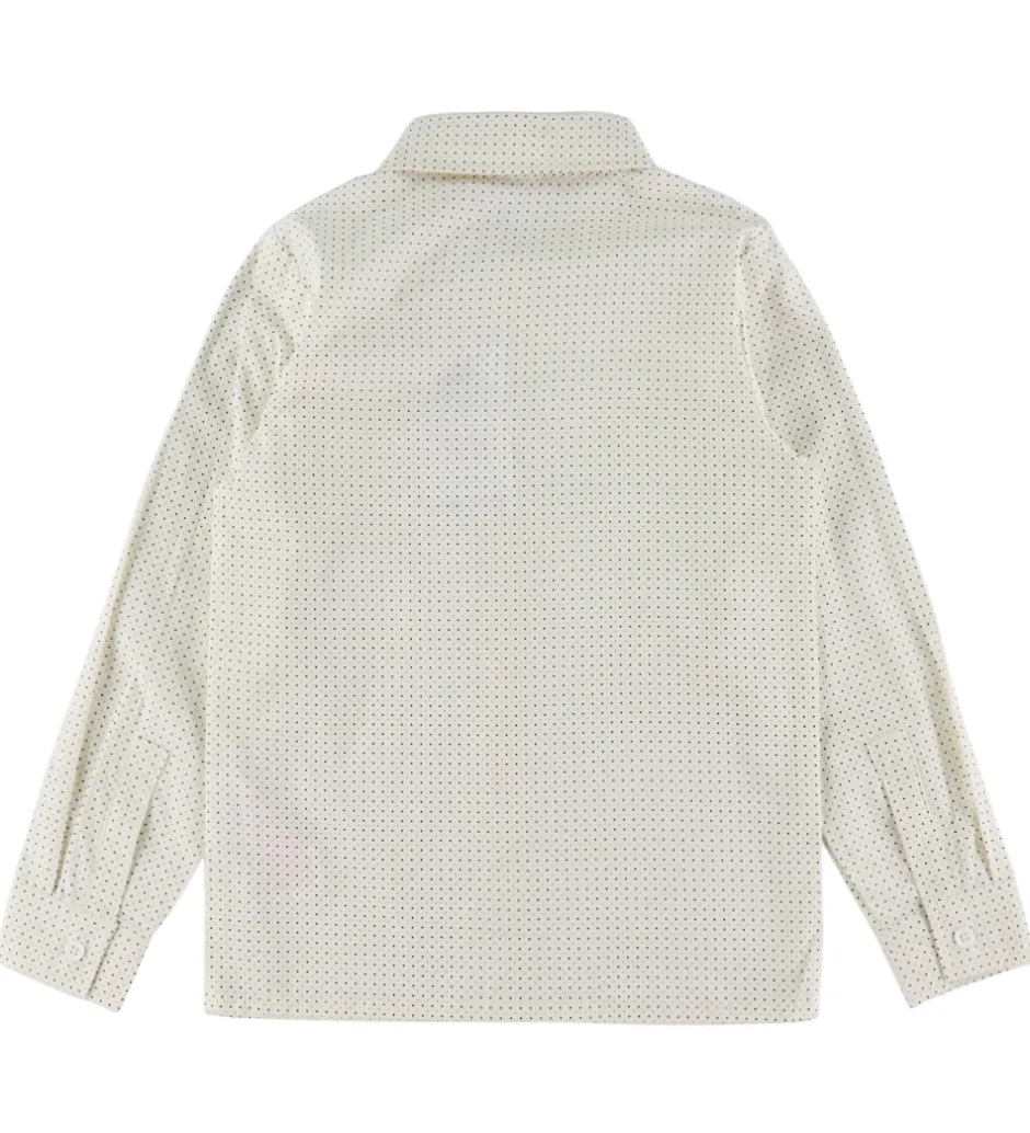 Børn Name It Skjorte - NkmVilfred - Cloud Dancer/Dot Navy Blazer