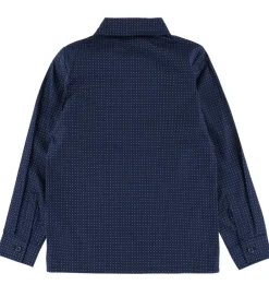 Skjorter|Juletøj*Name It Skjorte - NkmVilfred - Navy Blazer/Dot Kentucky Blue