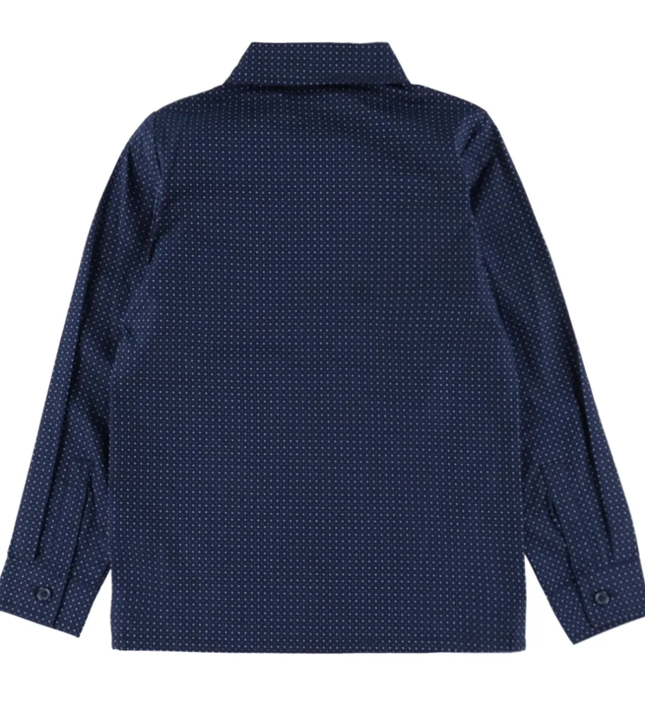 Skjorter|Juletøj*Name It Skjorte - NkmVilfred - Navy Blazer/Dot Kentucky Blue