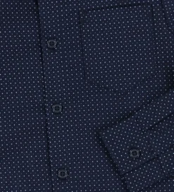 Skjorter|Juletøj*Name It Skjorte - NkmVilfred - Navy Blazer/Dot Kentucky Blue