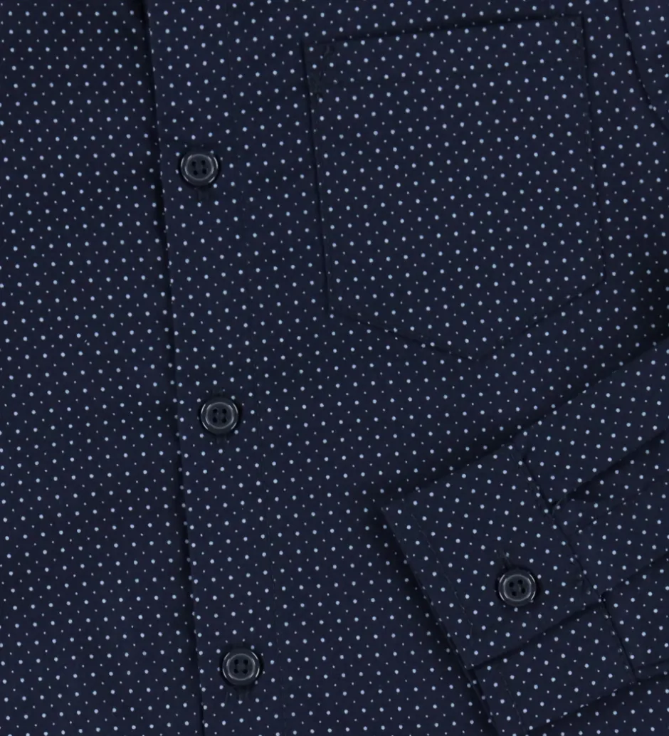 Skjorter|Juletøj*Name It Skjorte - NkmVilfred - Navy Blazer/Dot Kentucky Blue