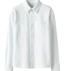 Børn Name It Skjorte - Piqué - NkmRon - Jersey - Bright White