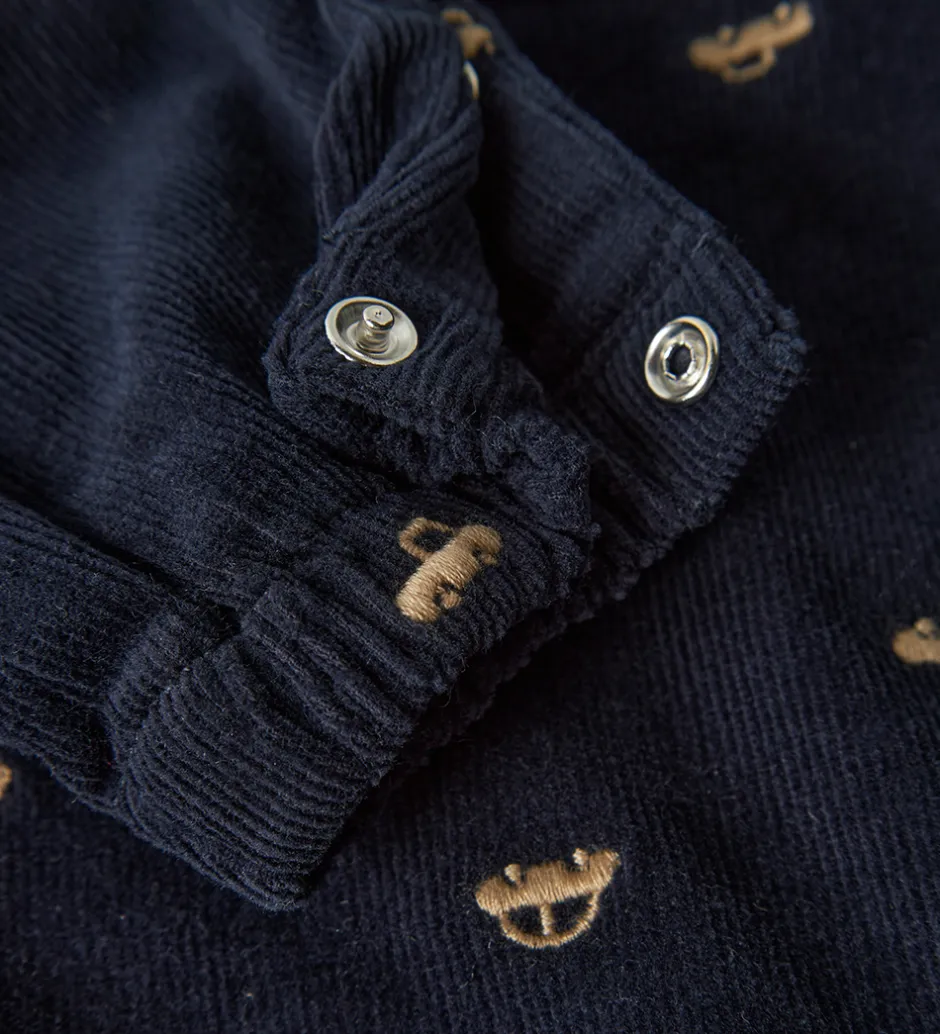 Bukser Og Jeans*Name It Smækbukser - Fløjlsvelour - NbmRon - Navy Blazer