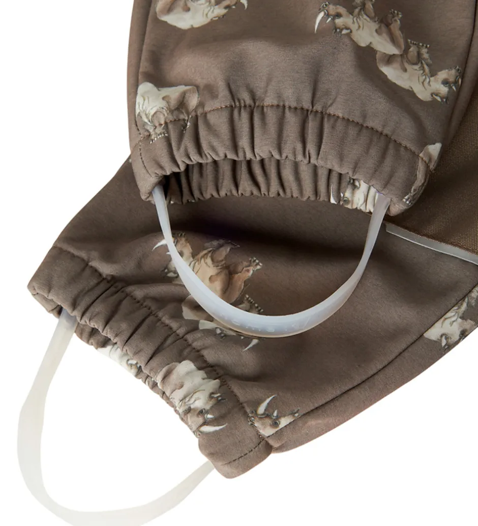Softshell*Name It Softshellbukser m. Fleece/Seler - NmmAlfa08 - Morel/RHIN