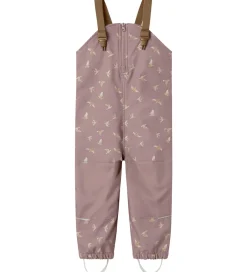 Børn Name It Softshellbukser m. Fleece/Seler - NmfAlfa08 - Woodrose/B