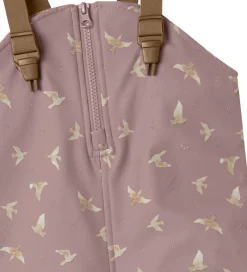 Børn Name It Softshellbukser m. Fleece/Seler - NmfAlfa08 - Woodrose/B
