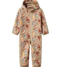 Børn Name It Softshelldragt - NbnAlfa08 - Oxford Tan/Woodland