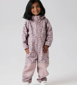 Børn Name It Softshelldragt m. Fleece - Noos - NmfAlfa - Woodrose/Blo