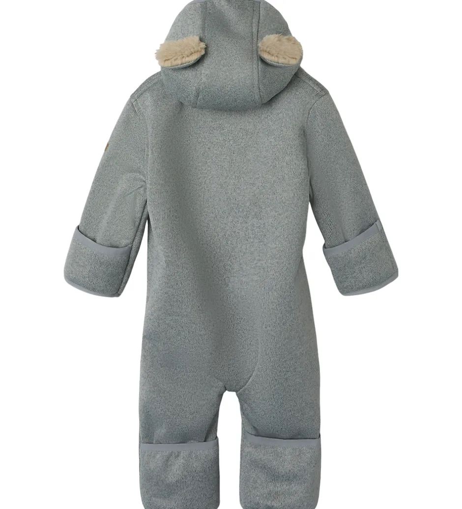 Softshell*Name It Softshelldragt m. Fleece - NbnMada08 - Grey Melange m. Ø