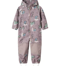 Børn Name It Softshelldragt m. Fleece - Noos - NmfAlfa08 - Purple Dov
