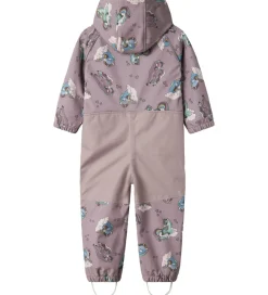 Børn Name It Softshelldragt m. Fleece - Noos - NmfAlfa08 - Purple Dov