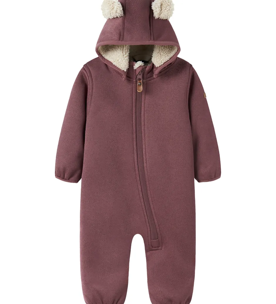Børn Name It Softshelldragt m. Fleece - NbnMada08 - Rose Brown m. Øre