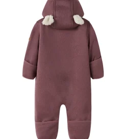 Børn Name It Softshelldragt m. Fleece - NbnMada08 - Rose Brown m. Øre