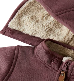 Børn Name It Softshelldragt m. Fleece - NbnMada08 - Rose Brown m. Øre