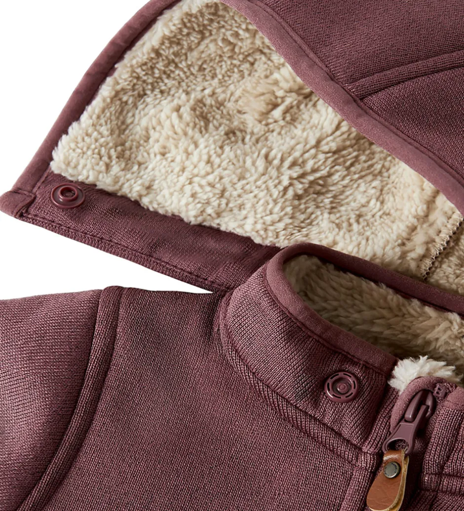 Børn Name It Softshelldragt m. Fleece - NbnMada08 - Rose Brown m. Øre