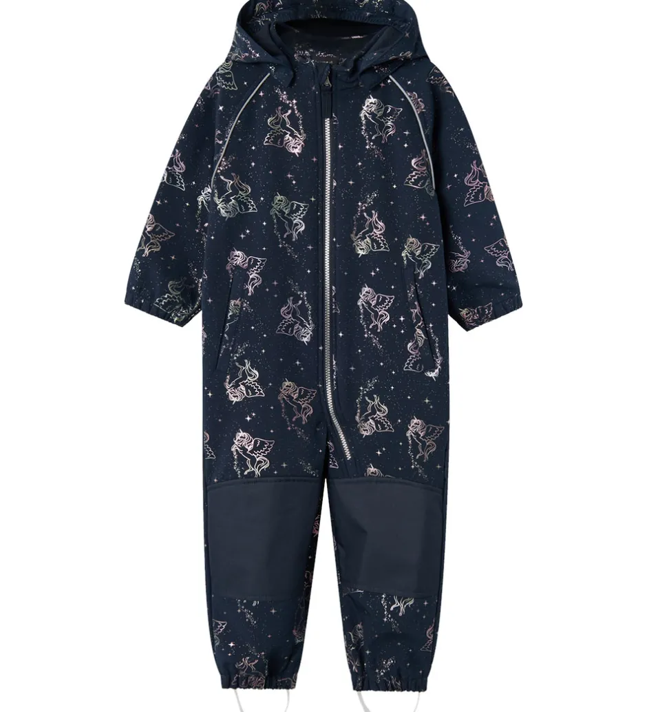 Softshell*Name It Softshelldragt m. Fleece - Noos - NmfAlfa08 - Dark Sapph