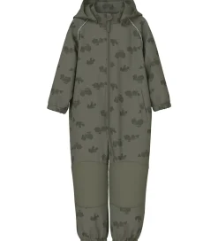 Softshell*Name It Softshelldragt m. Fleece - Noos - NmmAlfa08 - Dusty Oliv