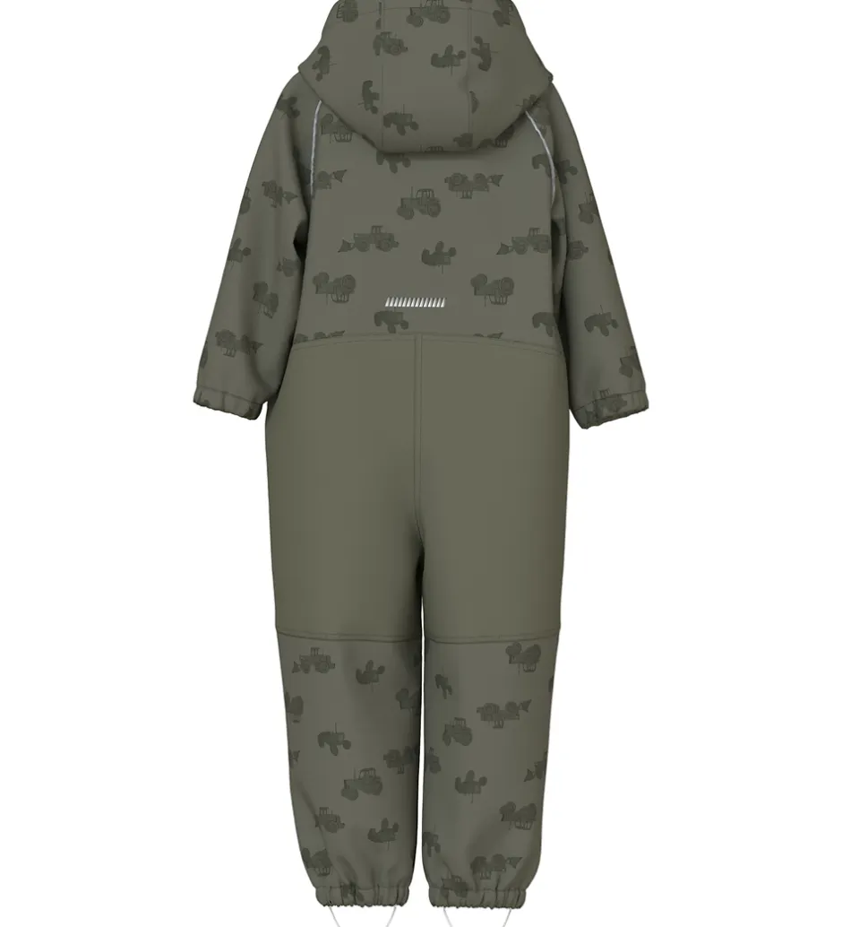 Softshell*Name It Softshelldragt m. Fleece - Noos - NmmAlfa08 - Dusty Oliv
