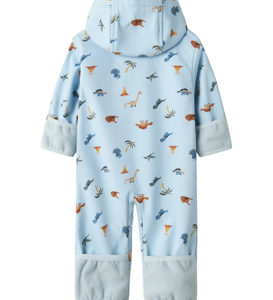 Softshell*Name It Softshelldragt m. Fleece - NbmAlfa08 - Skyway/Mini Dino