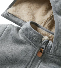 Softshell*Name It Softshelljakke m. Fleece - NbnMada08 - Grey Melange m. Ø