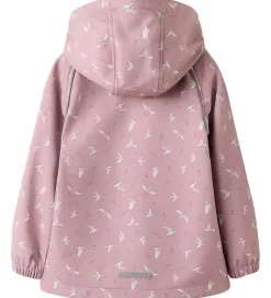 Børn Name It Softshelljakke m. Fleece - NmfAlfa08 - Woodrose/Bird