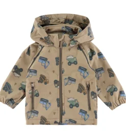 Softshell*Name It Softshelljakke m. Fleece - NmmAlfa08 - Silver Mink/Truck