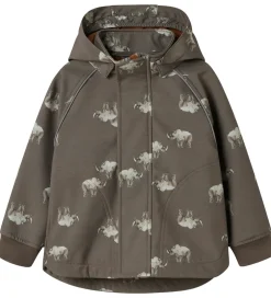 Softshell*Name It Softshelljakke m. Fleece - NmmAlfa08 - Morel/Rhino