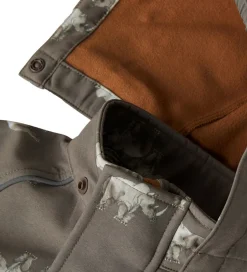 Softshell*Name It Softshelljakke m. Fleece - NmmAlfa08 - Morel/Rhino