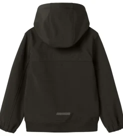 Børn Name It Softshelljakke m. Fleece - NkmAlfa08 - Cool Block - Sort