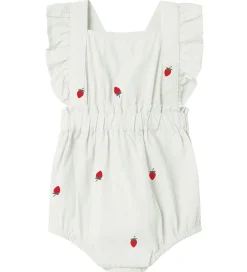 Sommerdragter*Name It Sommerdragt - NbfDerilla - Bright White/STAWBERRY