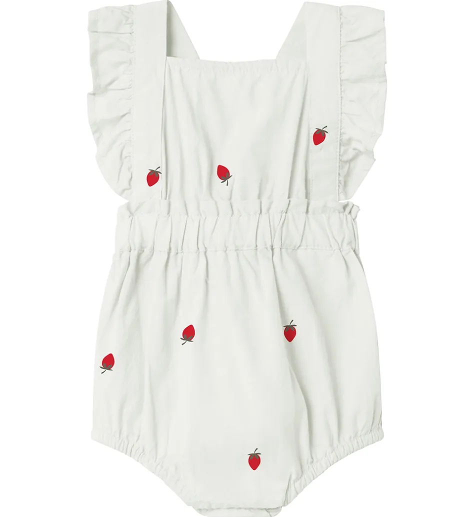 Sommerdragter*Name It Sommerdragt - NbfDerilla - Bright White/STAWBERRY