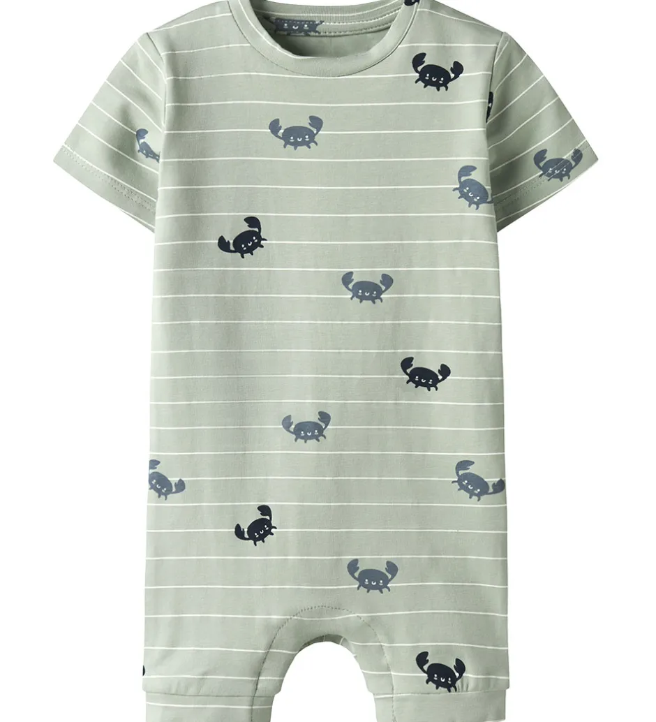 Børn Name It Sommerdragt - NbmVroels - Aqua Gray/Crabs
