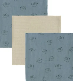 Stofbleer|Pusletid*Name It Stofbleer - 3-pak - Musselin - 70x70 cm - NbnOhappy - Tr