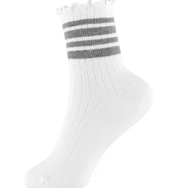 Strømper*Name It Strømper - Rib - NkfSille - Bright White/Grey Melange