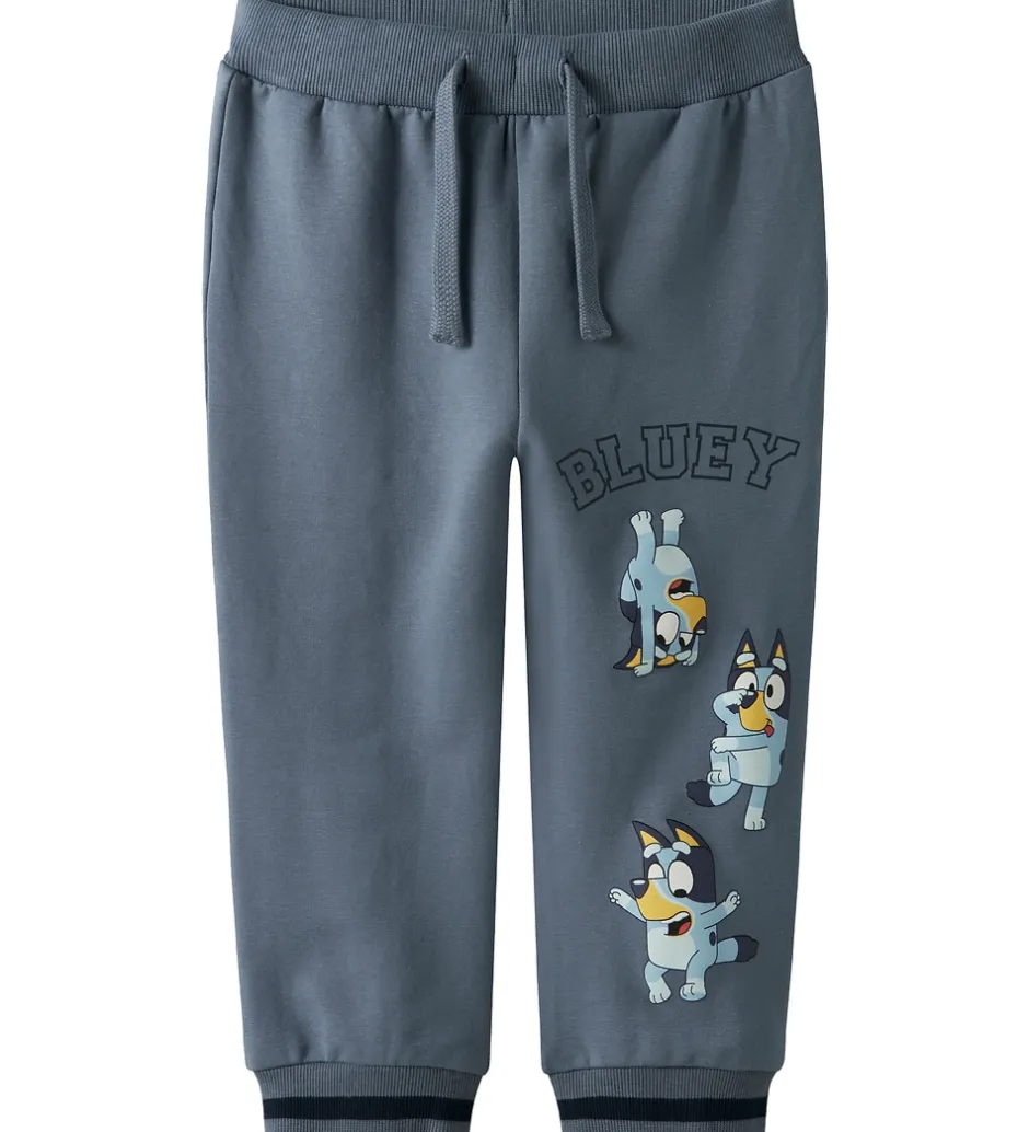 Bukser Og Jeans*Name It Sweatpants - NmmNimbu - Bluey - Flint Stone