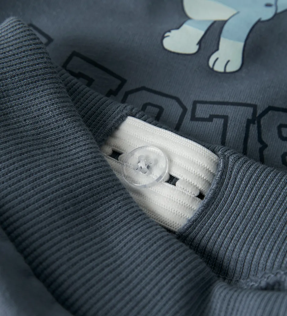 Bukser Og Jeans*Name It Sweatpants - NmmNimbu - Bluey - Flint Stone