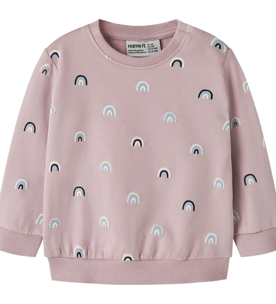 Sweatshirts*Name It Sweatshirt - NbfVimone - Keepsake Lilac/Rainbow